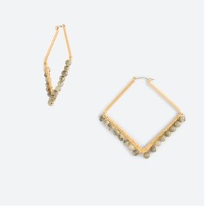 Brand New Towne & Reese Beaded Hoop Earrings